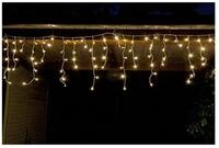 Star-Max LED Lichtleiste LED Eisregen Lichterkette mit 480 LEDs, 12m, Au&szlig;en + Innen