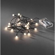 KONSTSMIDE LED-Lichterkette 1491-107 LED Globe-Lichterkette 20er Batterie