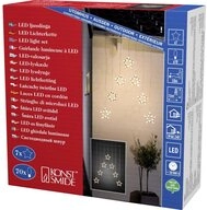 KONSTSMIDE Lichternetz Konstsmide Lichtervorhang-Sterne Au&szlig;en 24 V EEK: G (A -...