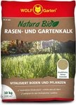 WOLF Rasend&uuml;nger Saatgut Natura Bio-Rasen Gartenkalk 200 m&sup2; weiss 40 x 30 x 6 cm,