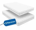 Taschenfederkernmatratze Set 2 St&uuml;ck Matratze K&ouml;ln 7-Zonen 90x200 100x200cm