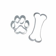 ST&Auml;DTER Ausstechform Hundesnack Set 2-tlg., Edelstahl