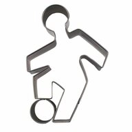 ST&Auml;DTER Ausstechform Fu&szlig;ballspieler 9 cm, Edelstahl