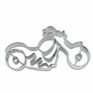 ST&Auml;DTER Ausstechform Motorrad 7 cm, Edelstahl
