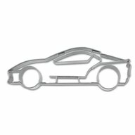 ST&Auml;DTER Ausstechform Sportwagen, Edelstahl