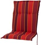 Sun Garden Sesselauflage Niederlehner Naxos extra 20208-3 terracotta-rot gestreift