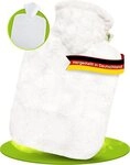 Hugo Frosch W&auml;rmflasche 1,8 l mit Bezug Tierfelloptik wei&szlig;, MADE IN GERMANY