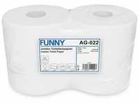 Funny Toilettenpapier 6-12 Jumbo Rollen, Zellstoff, Ø18-25 cm