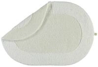 Rhomtuft Badematte Exquisit oval, 100% Baumwolle, oval, Wendemodell wei&szlig; oval 