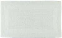 Caw&ouml; Badematte Wende-Badteppich Luxus Uni Wei&szlig; (70x120cm)