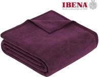 Wohndecke Luxus, IBENA, verschiedene Gr&ouml;&szlig;en, uni, Kuscheldecke, Premium, made in
