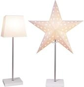 STAR TRADING LED Stern Papierstern/Dekoleuchte stehend 5-zackig 43cm, 65cm -...