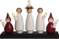 STAR TRADING Fensterleuchter Fensterleuchter Luciak&ouml;r, 5 Figuren beleuchtet