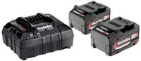 metabo Basis-Sets LiPOWER Basis-Set 2 x 4.0 Ah 18 Volt Akku (18 V V)