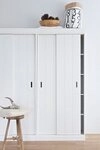 WOOOD Garderobenschrank Row mit Schiebet&uuml;r, Breite 84 cm