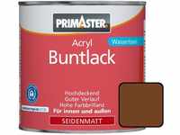 PRIMASTER Acryl Buntlack lehmbraun seidenmatt 750 ml