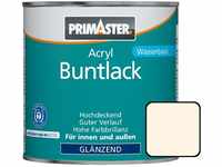 PRIMASTER Acryl Buntlack cremeweiss glänzend 750 ml