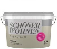 SCH&Ouml;NER WOHNEN FARBE Wandfarbe SW Trend Wandfarbe matt 2,5L Moon 7503