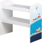 roba&reg; Kinderregal Rennfahrer, bunt, inklusive 5 Stoffboxen in 2 Gr&ouml;&szlig;en
