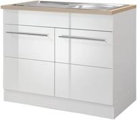 KOCHSTATION Sp&uuml;lenschrank KS-Wien Breite 100 cm, inkl. Einbausp&uuml;le