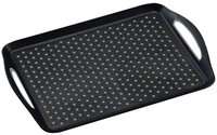 KESPER&reg; Servierteller Serviertablett, rutschfest, schwarz 77201, (1-tlg)