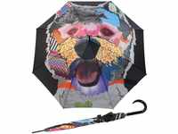 doppler® Langregenschirm edler Regenschirm mit Auf-Automatik modern Art,