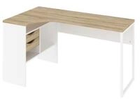Tvilum Schreibtisch Plus Eckschreibtisch mit 3 Ablagen und 2 Schublade