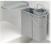WESCO M&uuml;lleimer 700451-85 DT, 14 + 5 Liter, alugrau