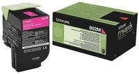 Lexmark Tonerpatrone 802M rot