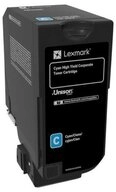 Lexmark Tonerpatrone 74C2HCE Toner cyan