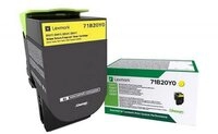 Lexmark Tonerpatrone 71B20Y0 Toner gelb
