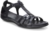 Riemchensandale ECCO "FLASH", Damen, Gr. 36, schwarz, Leder, Schuhe...