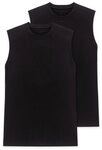 Schiesser Achselhemd Essentials (2er Pack) &auml;rmellos, Doppelpack, Rundhalsausschnitt,