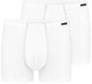 Boxershorts SCHIESSER "Essentials", Herren, Gr. 4, wei&szlig; (100, wei&szlig;), Single Jersey,