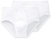 Slip SCHIESSER "Slip Original Classics 2er Pack", Herren, Gr. M, wei&szlig;, Obermaterial: