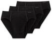 Slip SCHIESSER "Slip 3er Pack", Herren, Gr. S, schwarz, Obermaterial: 95% Baumwolle