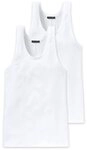 Schiesser Unterhemd Authentic (2er-Pack) mit Nadelzug-Muster
