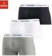 Calvin Klein Underwear Trunk Low Rise Trunk 3 PACK (3-St) mit wei&szlig;em Webbund
