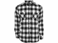 URBAN CLASSICS T-Shirt Urban Classics Herren Checked Flanell Shirt (1-tlg),...