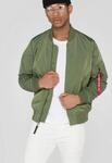 Bomberjacke ALPHA INDUSTRIES "MA-1 TT", Herren, Gr. M, gr&uuml;n (sage gr&uuml;n), Web,