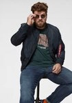 Alpha Industries Bomberjacke MA-1 TT Kunstfaser, slim fit