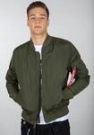 Bomberjacke ALPHA INDUSTRIES "MA-1 TT Light", Herren, Gr. S, gr&uuml;n (dunkelgr&uuml;n),