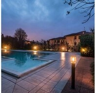 SLV Au&szlig;en-Stehlampe Wegeleuchte Photonia, anthrazit, Glas, klar, E27
