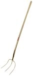 Freund Victoria Laubgabel, Streugabel 33925 3 Zinken 30 x 30 gold, mit Eschenstiel