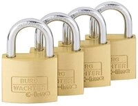 Burg W&auml;chter Vorh&auml;ngeschloss Vorh&auml;ngeschloss-Set Quadro 222 40 SB 4er Set Set