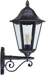 EGLO Wandleuchte Navedo Au&szlig;en-Wandlampe, Wandlampe aus Aluguss und Glas, E27, IP44,