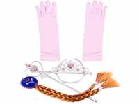 Katara Prinzessin Diadem-Set rosa/braun 4-teilig (1008-0003)