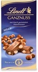 LINDT Schokolade Ganznuss Tafel Alpenvollmilch mit Haseln&uuml;ssen 100g, 1 x 100 g, 1