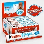 kinder S&uuml;&szlig;igkeit Kinder Riegel, 36 St&uuml;ck, Vorratspack, Schokoriegel