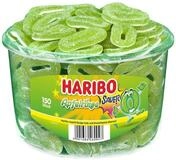 HARIBO S&uuml;&szlig;igkeit, Haribo Saure Apfelringe Fruchtgummi mit Schaumzucker 150 St&uuml;ck